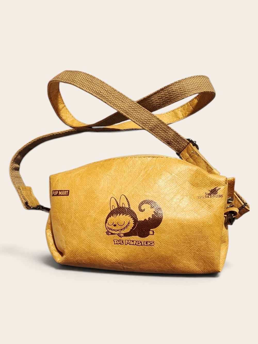 Pop Mart The Monsters Mustard Yellow Crossbody Bag